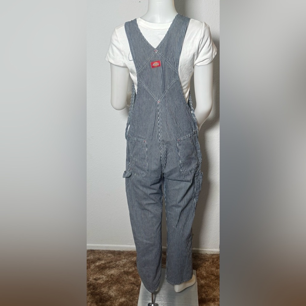 Vintage Dickies Striped Blue Overalls - Picture 5 of 11